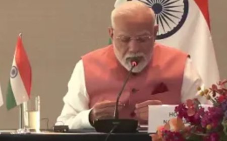 भारत-साइप्रस व्यापार गोलमेज बैठक के दौरान प्रधानमंत्री नरेंद्र मोदी का संबोधन।