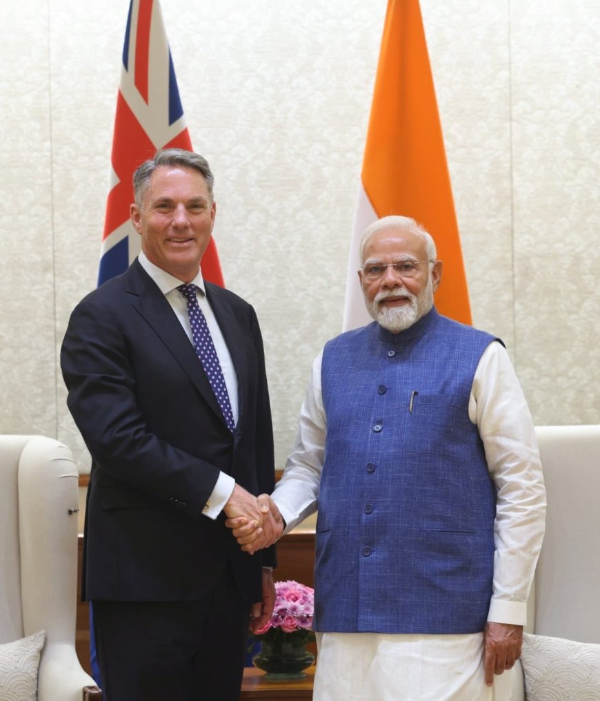 ऑस्ट्रेलिया के उप प्रधानमंत्री रिचर्ड मार्लेस से मिलकर खुशी हुई।