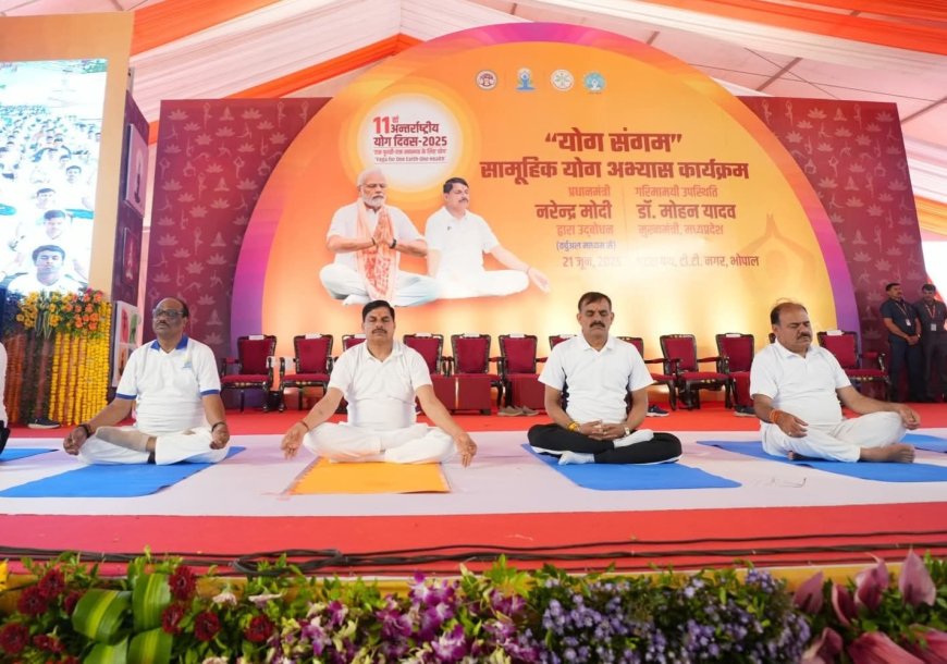 स्वस्थ जीवन, शांत मन एवं निरोगी शरीर के लिए योग को दिनचर्या का अटूट हिस्सा बनाएं...