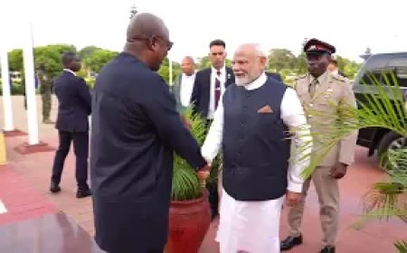 भारत और घाना मिलकर अपने नागरिकों के लिए एक उज्जवल भविष्य का निर्माण करेंगे:- नरेन्द्र मोदी