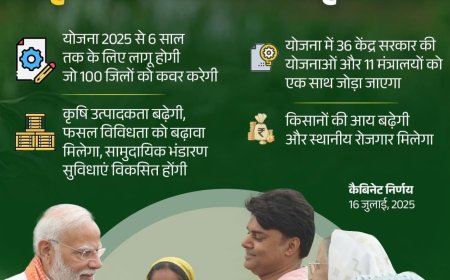 कैबिनेट ने प्रधानमंत्री धन-धान्य कृषि योजना को मंज़ूरी दी