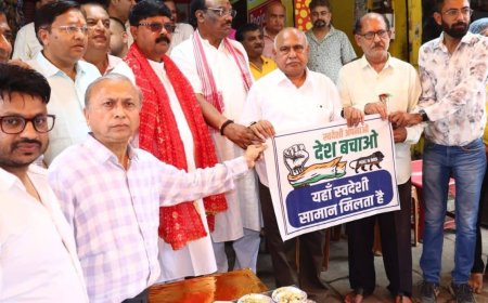 भारत को आत्मनिर्भर बनाने हमें स्वदेशी उत्पादों का उपयोग करना है - श्री हेमन्त खण्डेलवाल