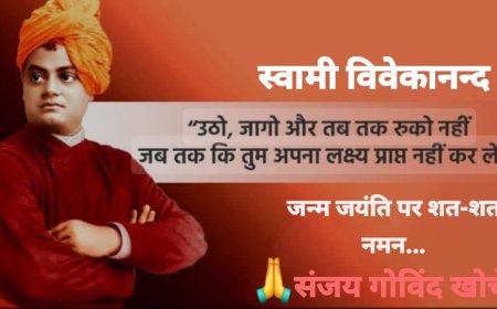 स्वामी विवेकानंद जी की जन्म जयंती पर शत-शत नमन...