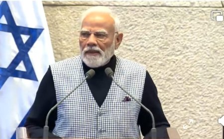 प्रधानमंत्री ने इज़राइल की संसद "नेसेट" को संबोधित किया