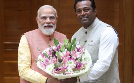 श्री लिएंडर पेस भारतीय जनता पार्टी मे शामिल हुए...