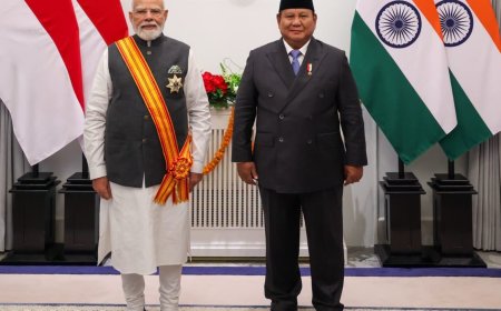 इंडोनेशिया गणराज्य के बिन्तांग आदिपूर्णा सम्मान से नरेन्द्र मोदीजी को सम्मानित किया..