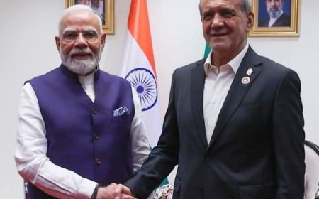 बिश्केक में राष्ट्रपति मसूद पेज़ेशकियान से नरेंद्र मोदी जी की मुलाकात हुई