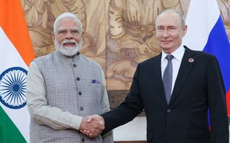 रूस के राष्ट्रपति पुतिन के साथ नरेंद्र मोदी जी की विस्तृत चर्चा हुई