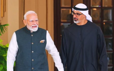 अबू धाबी के क्राउन प्रिंस महामहिम शेख खालिद बिन मोहम्मद बिन जायद अल नाहयान का स्वागत करते हुए हमें अत्यंत प्रसन्नता हुई: नरेन्द्र मोदी